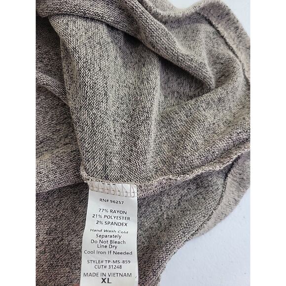 Parallel Skies Heathered Gray Cowl Neck Preppy Pullover Sweater Women's Size XL - Picture 7 of 7